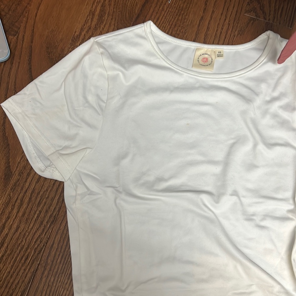 Plain white top
